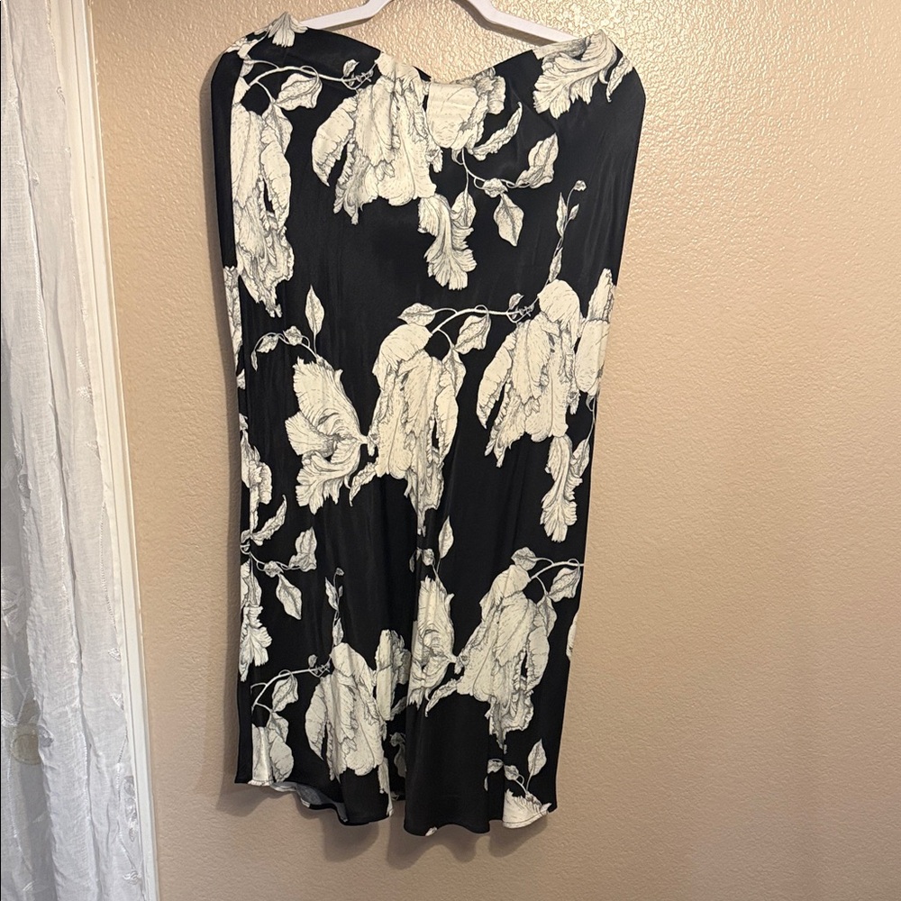 Black and White Floral Dress